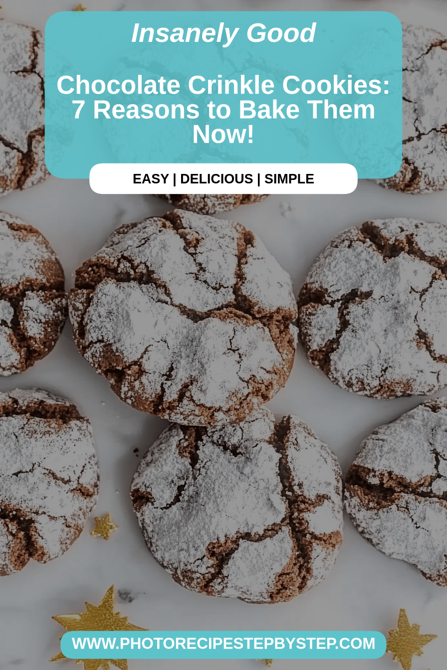 chocolate crinkle cookies final dish beautifully presented and ready to serve