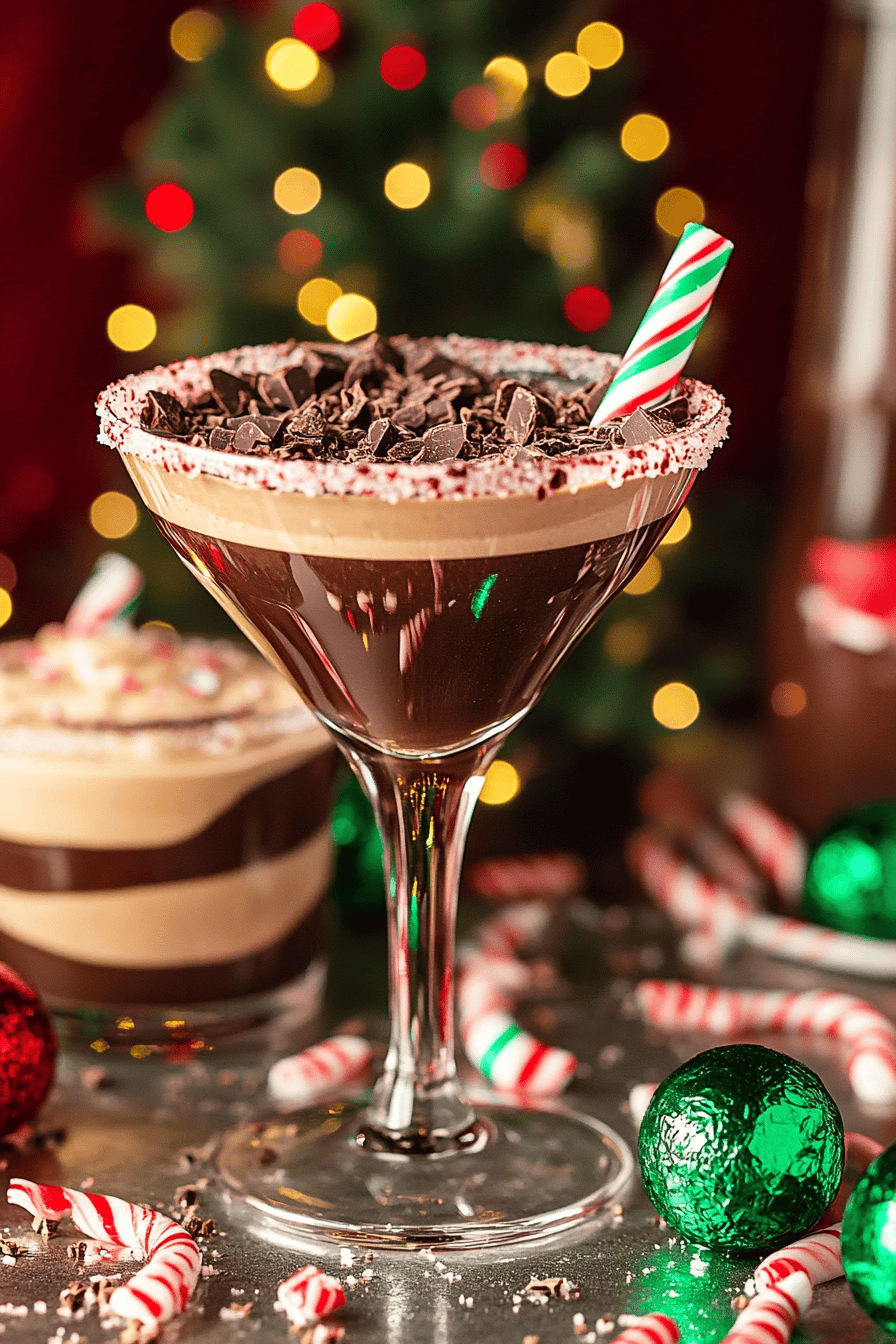 chocolate peppermint martini slice on plate showing perfect texture and swirl pattern