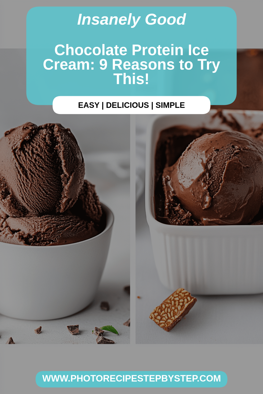 chocolate protein ice cream final dish beautifully presented and ready to serve
