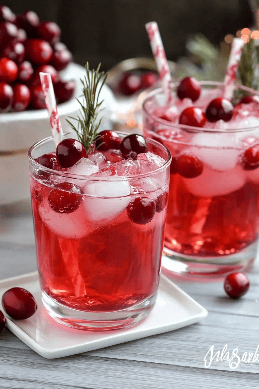 cranberry punch ingredients organized and measured on kitchen counter