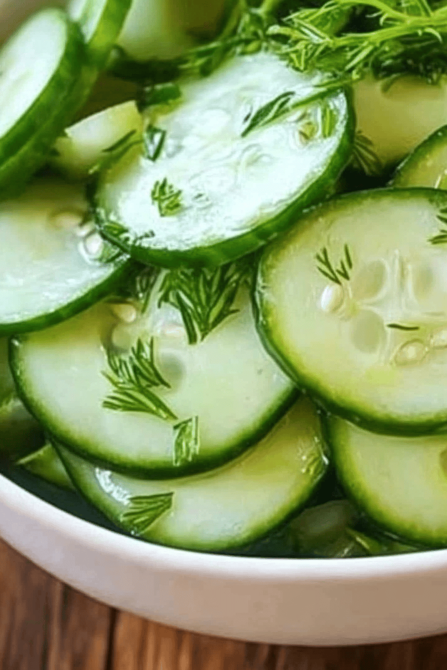cucumber salad ingredients organized and measured on kitchen counter