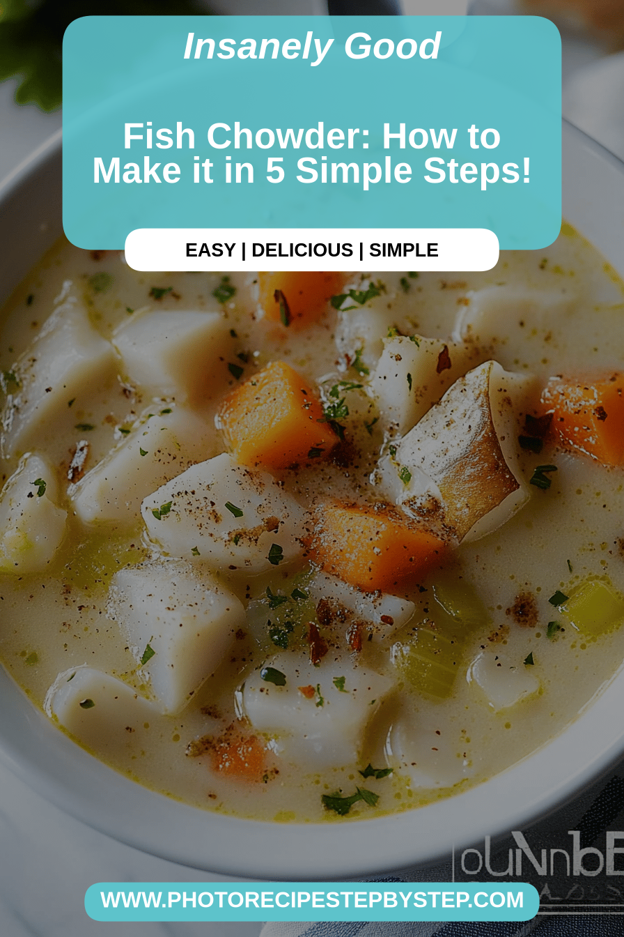 fish chowder final dish beautifully presented and ready to serve