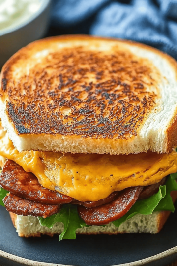 fried bologna sandwich