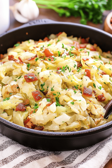 fried cabbage