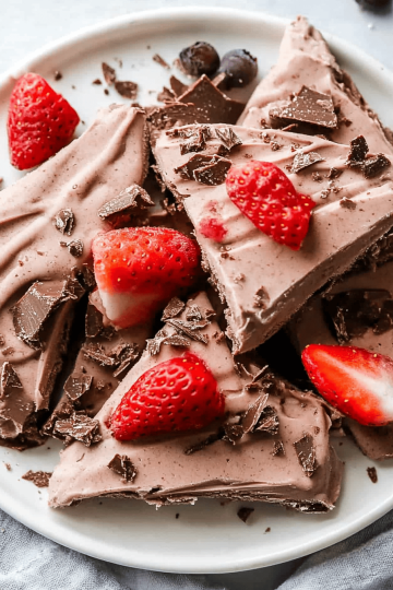 frozen yogurt bark