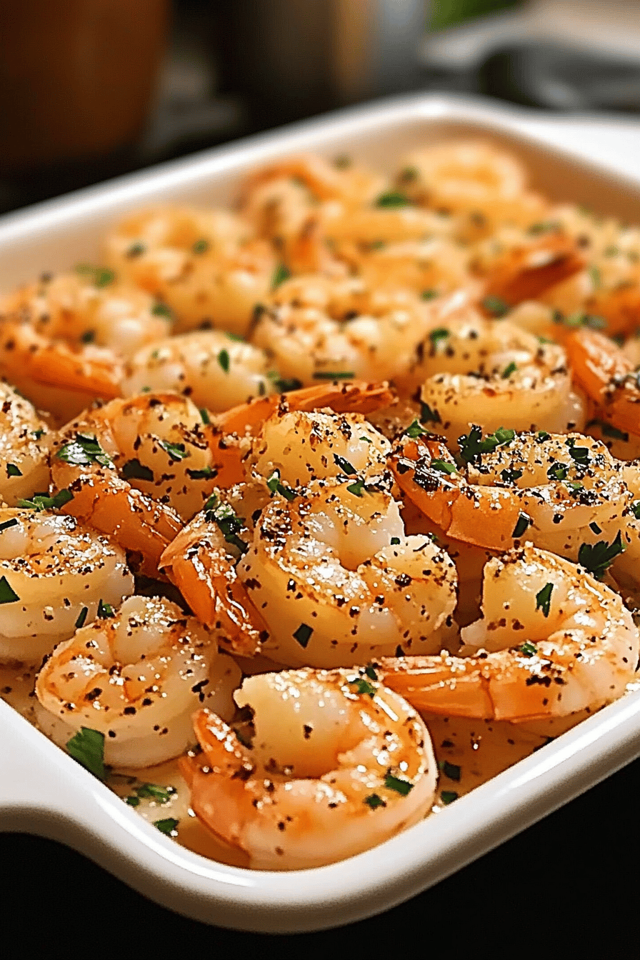 garlic parmesan shrimp ingredients organized and measured on kitchen counter