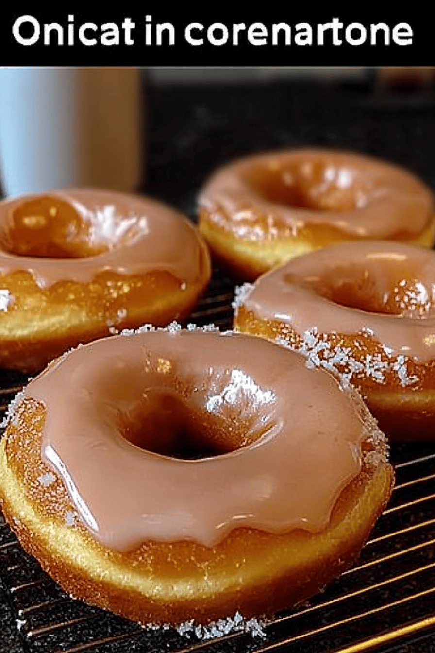 glazed donuts ingredients organized and measured on kitchen counter