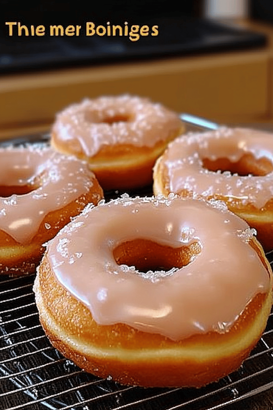 glazed donuts slice on plate showing perfect texture and swirl pattern