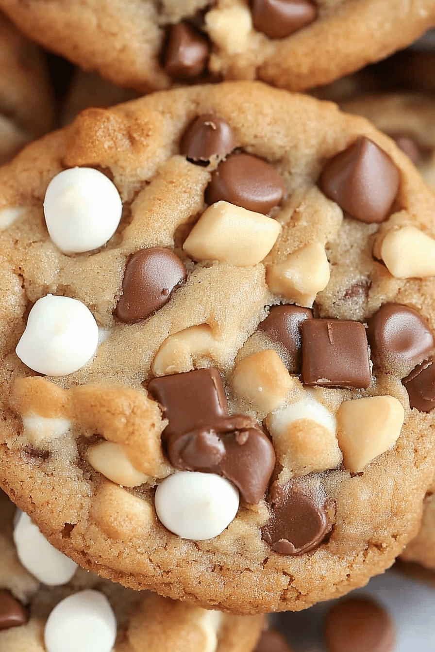 kitchen sink cookies slice on plate showing perfect texture and swirl pattern