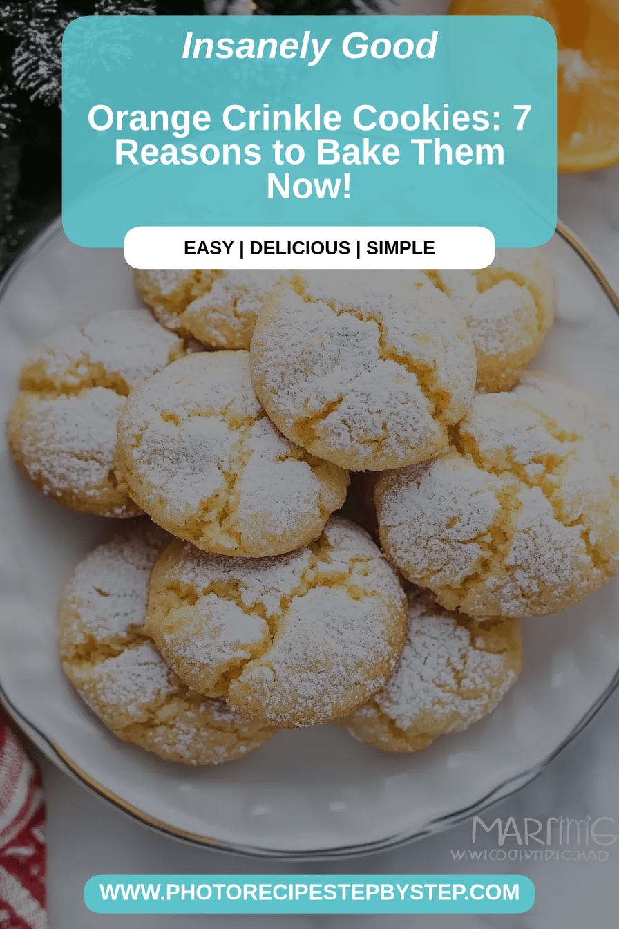 orange crinkle cookies final dish beautifully presented and ready to serve