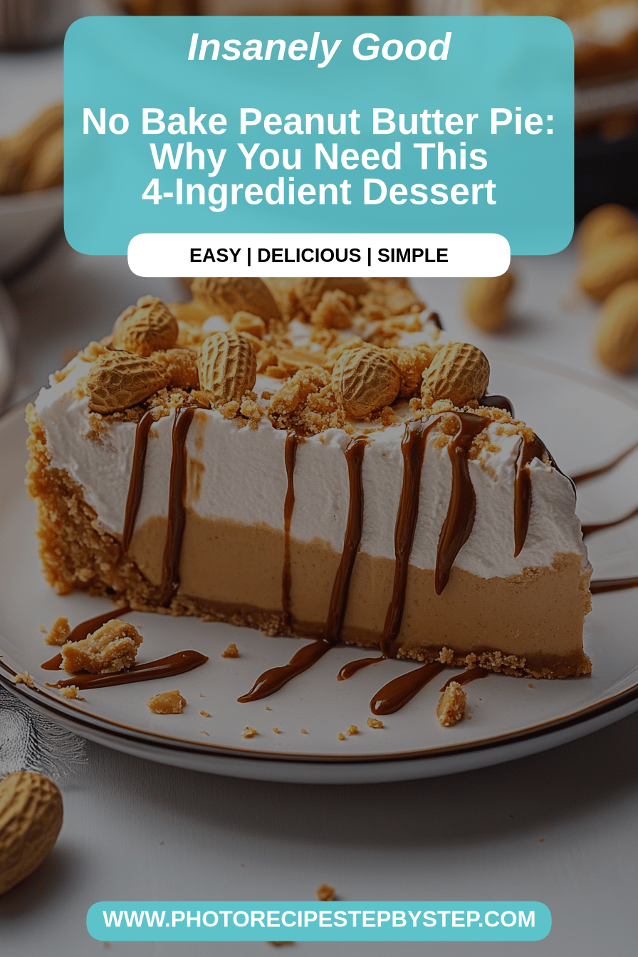 peanut butter pie final dish beautifully presented and ready to serve