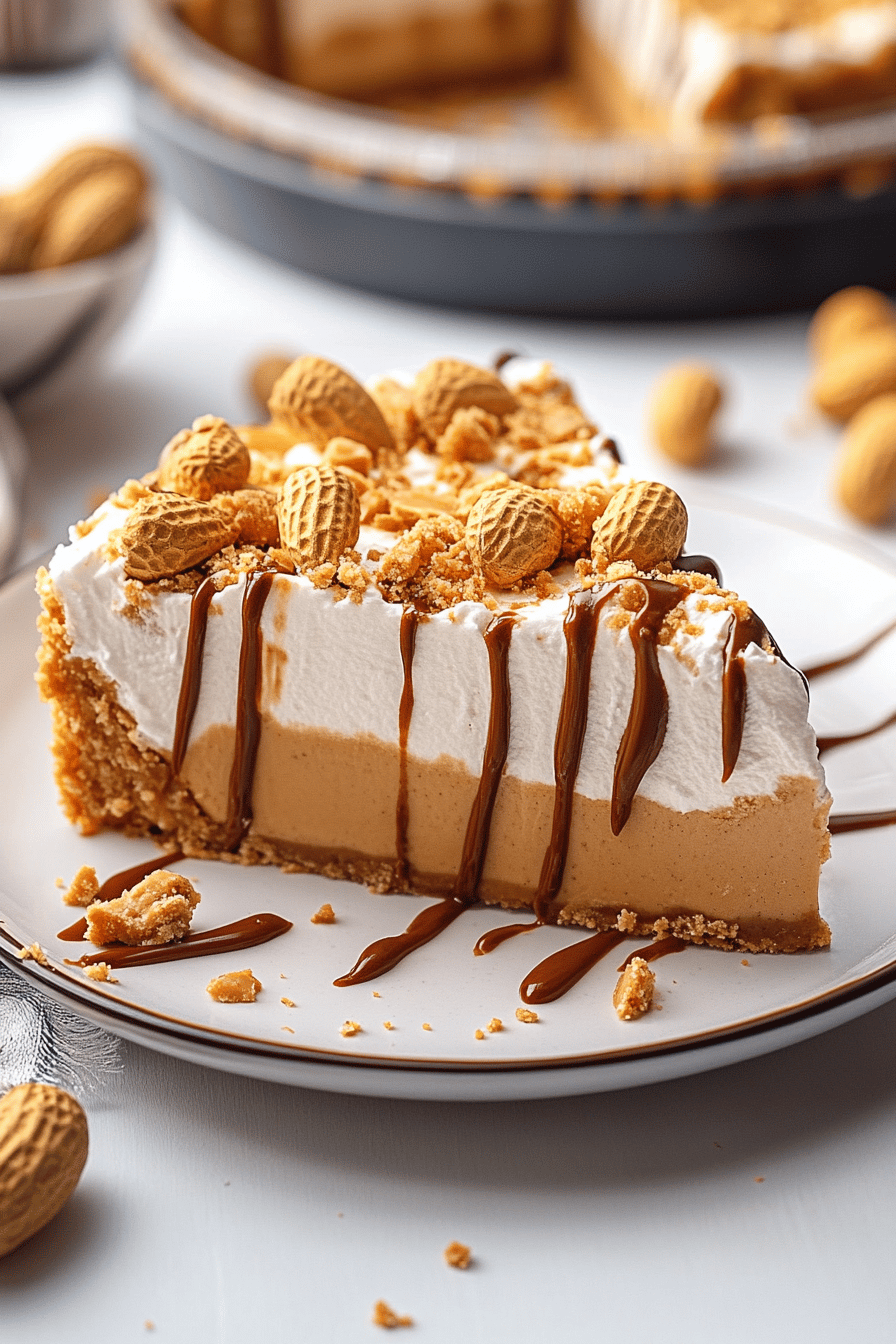 peanut butter pie ingredients organized and measured on kitchen counter