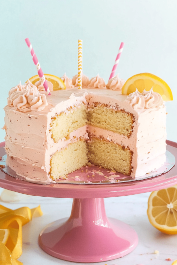 pink lemonade cake