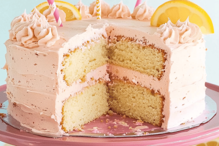 pink lemonade cake