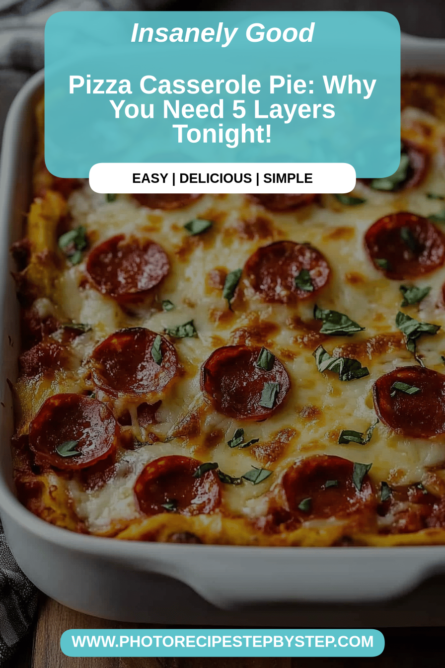 pizza casserole final dish beautifully presented and ready to serve
