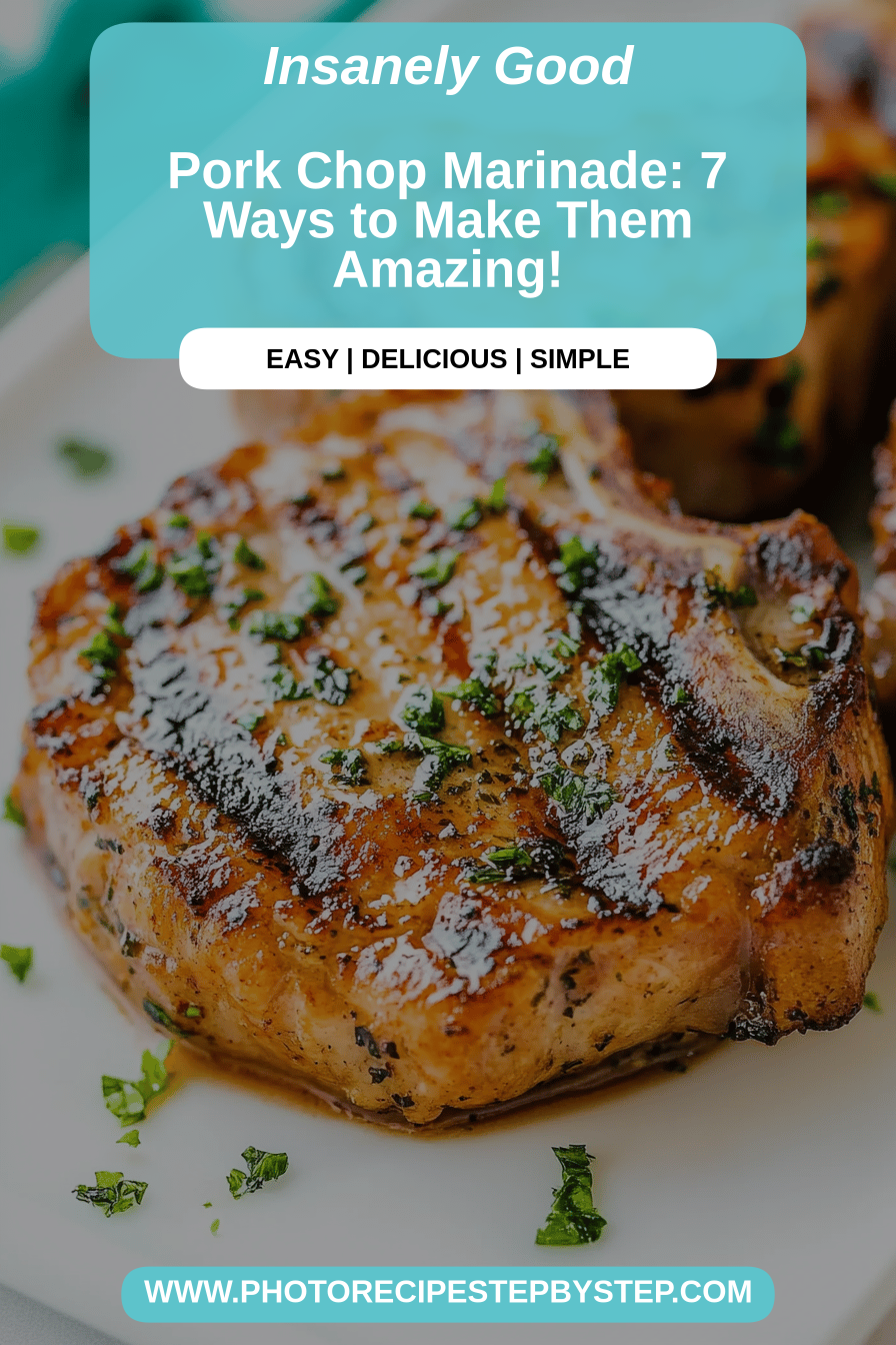 pork chop marinade final dish beautifully presented and ready to serve