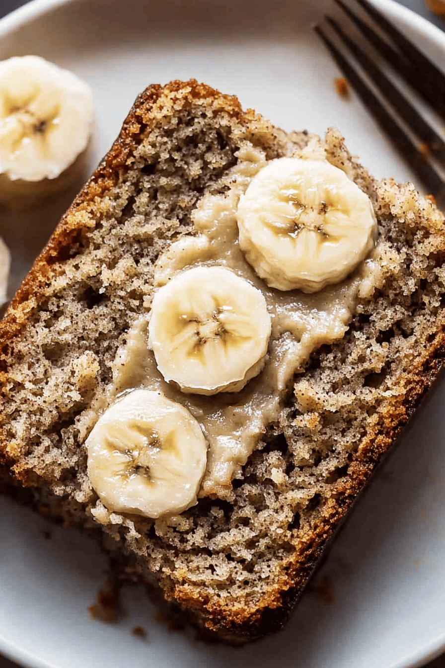 protein banana bread ingredients organized and measured on kitchen counter