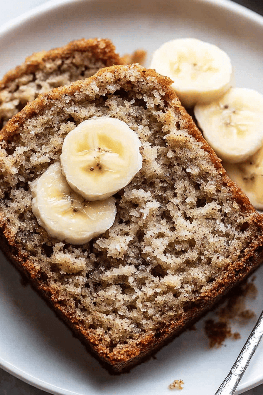 protein banana bread ingredients organized and measured on kitchen counter