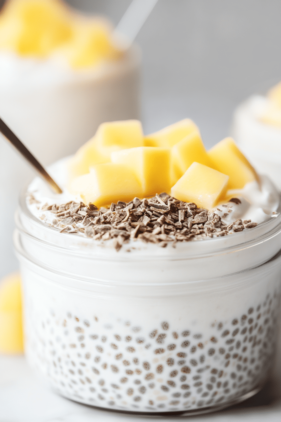 protein coconut cream pie ingredients organized and measured on kitchen counter
