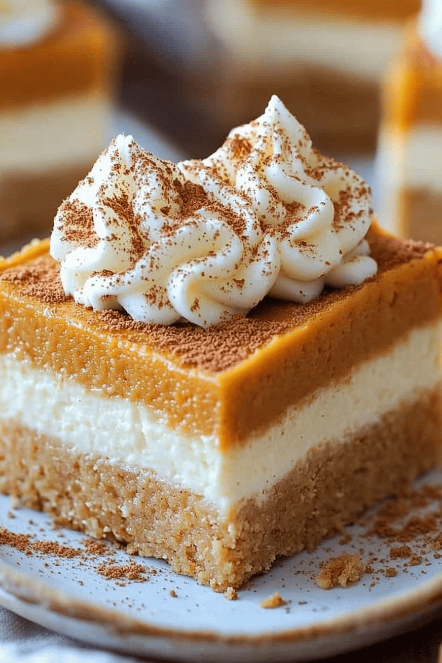 pumpkin pie cheesecake bars ingredients organized and measured on kitchen counter