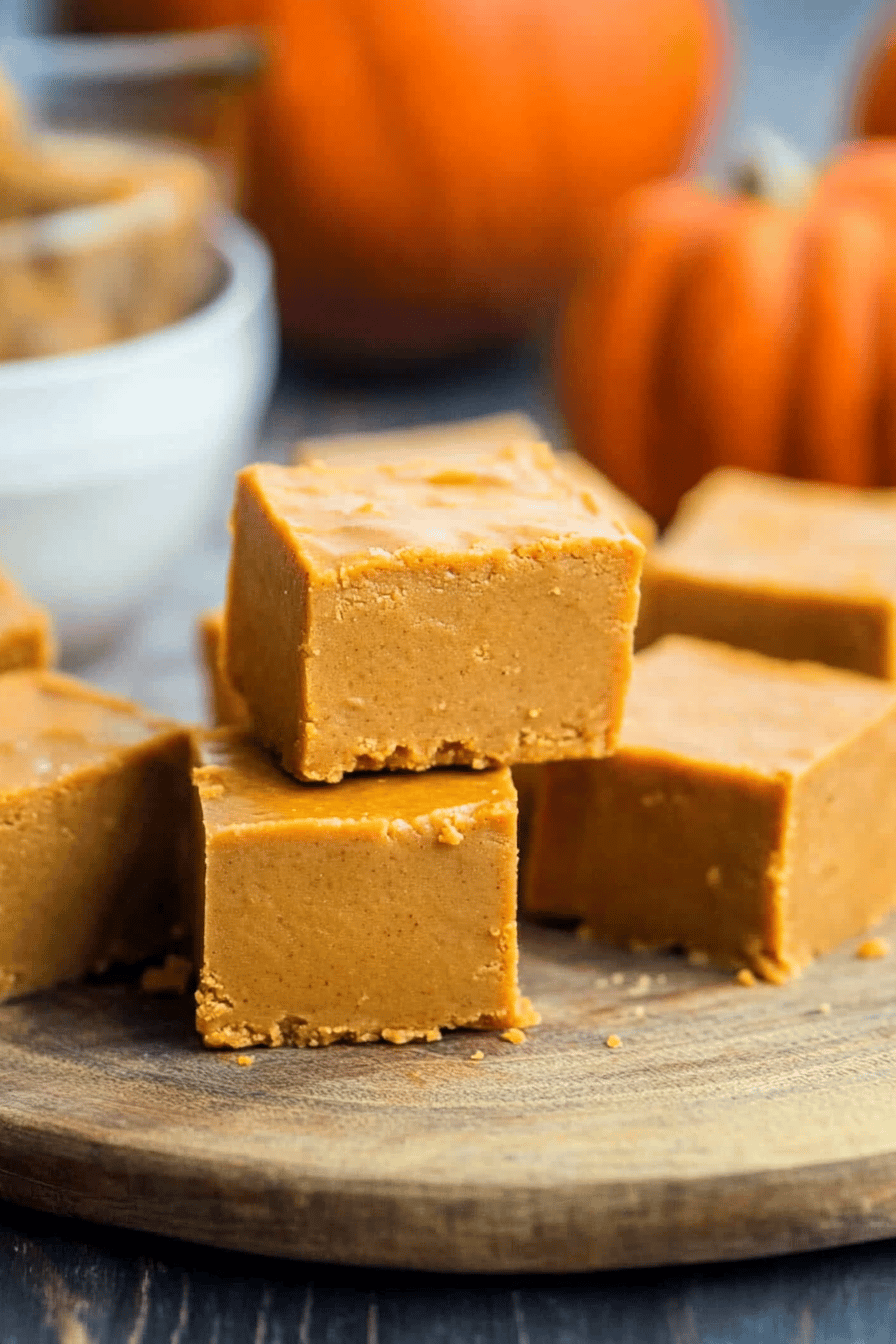 pumpkin pie fudge ingredients organized and measured on kitchen counter