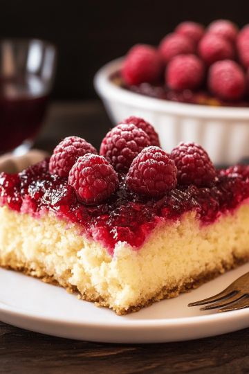 raspberry upside down cake