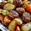 sausage potato foil packet