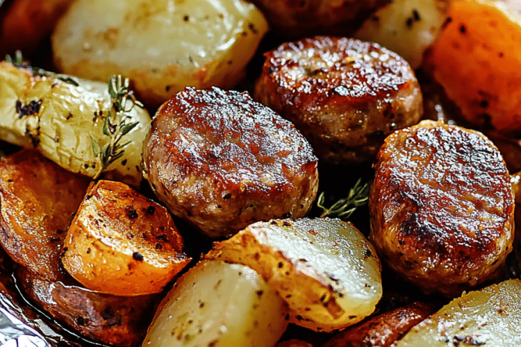 sausage potato foil packet