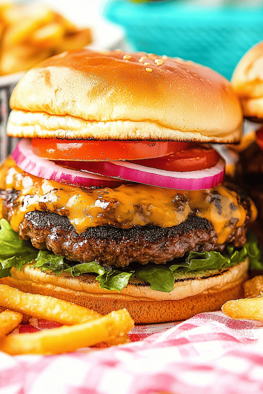 smash burgers slice on plate showing perfect texture and swirl pattern