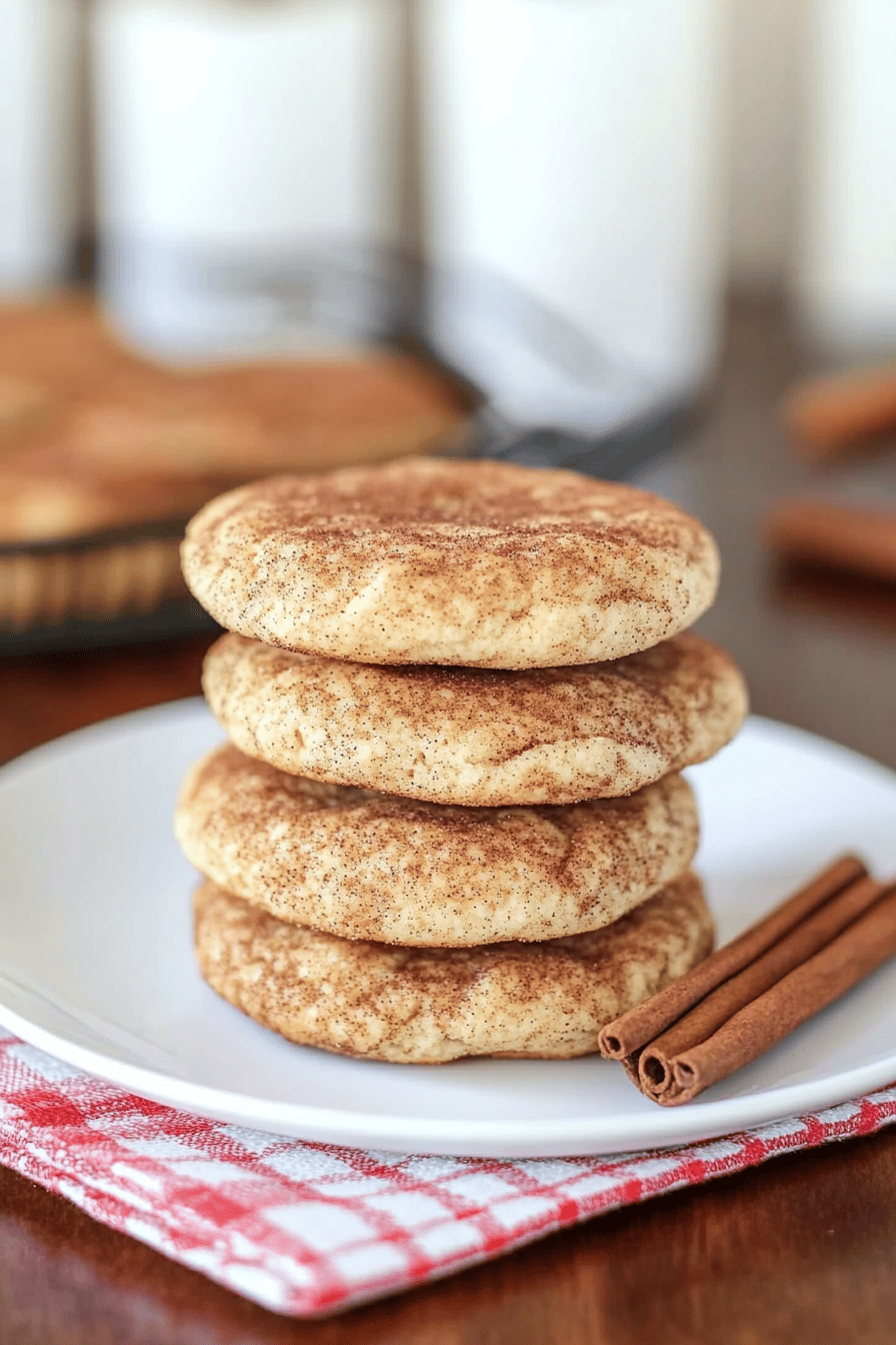 snickerdoodles ingredients organized and measured on kitchen counter