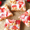 strawberry crumble bars