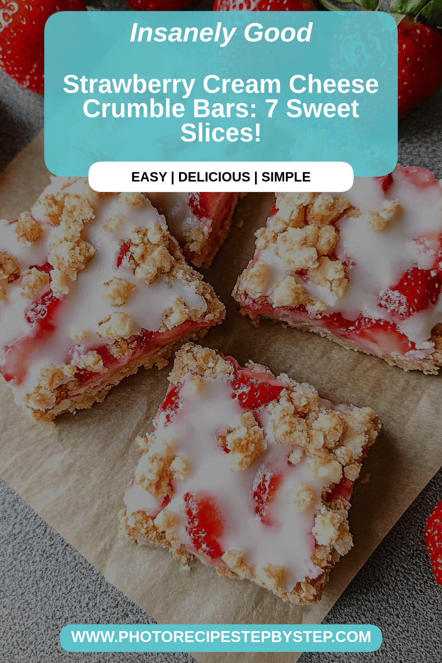 strawberry crumble bars final dish beautifully presented and ready to serve