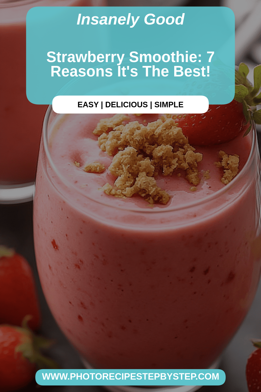 strawberry smoothie final dish beautifully presented and ready to serve