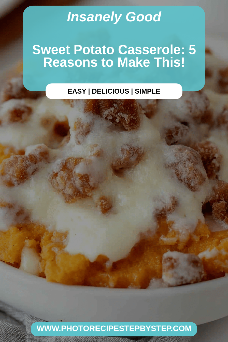 sweet potato casserole final dish beautifully presented and ready to serve