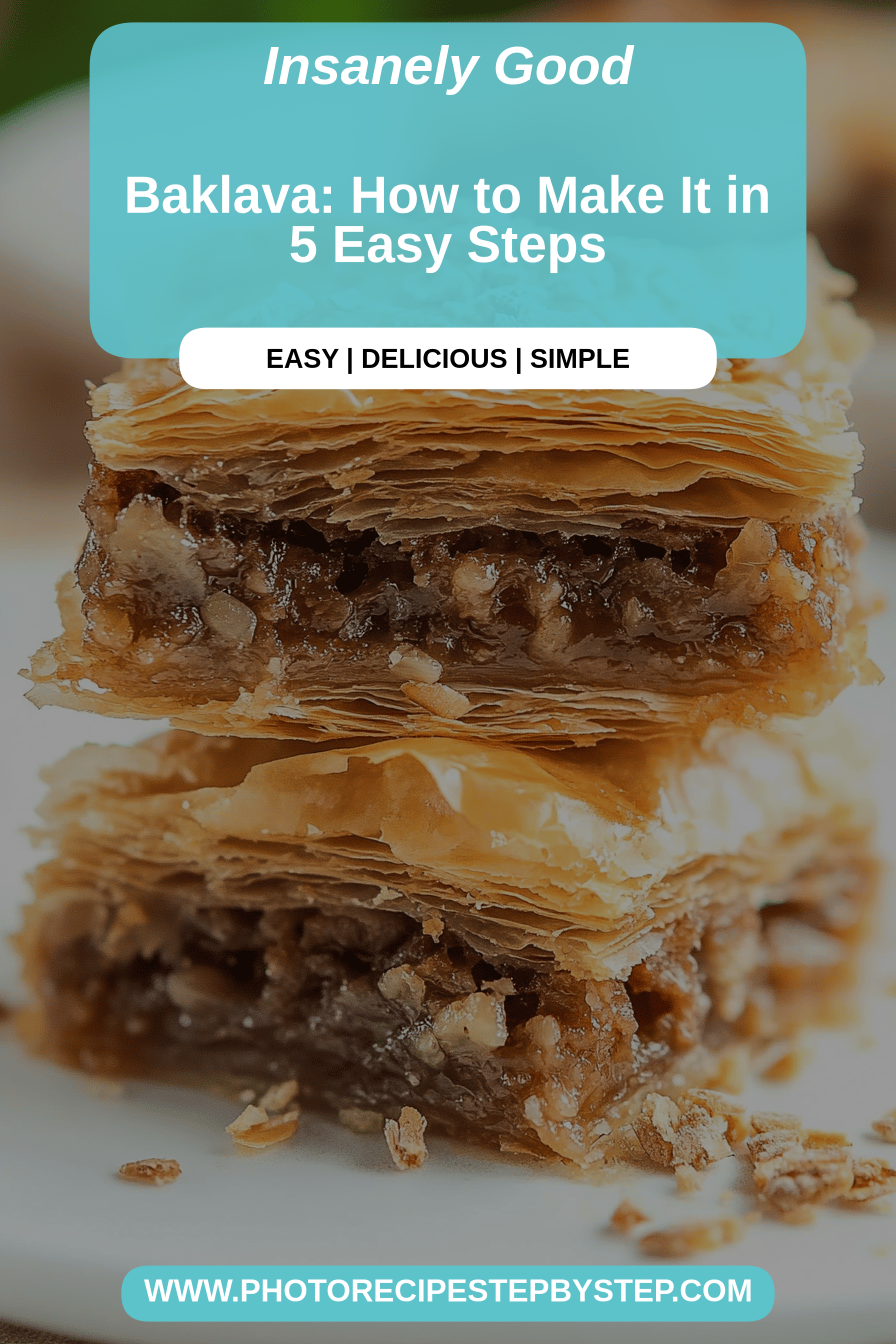 Baklava recipe final dish beautifully presented and ready to serve