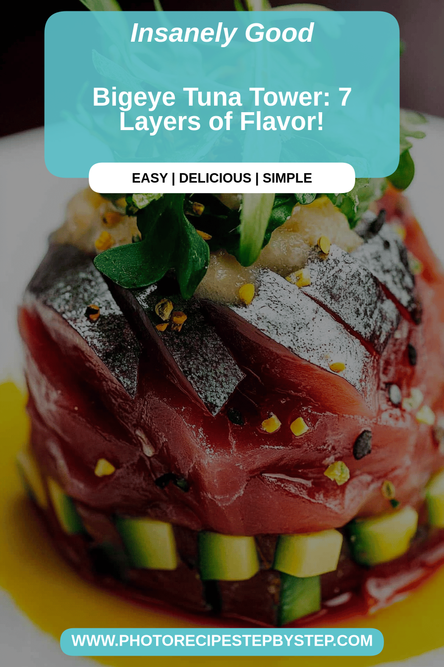 Bigeye Tuna final dish beautifully presented and ready to serve