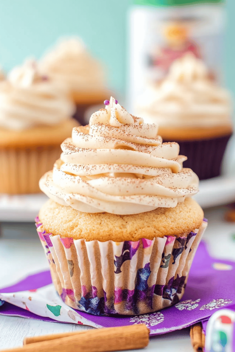 Chai cupcakes ingredients organized and measured on kitchen counter