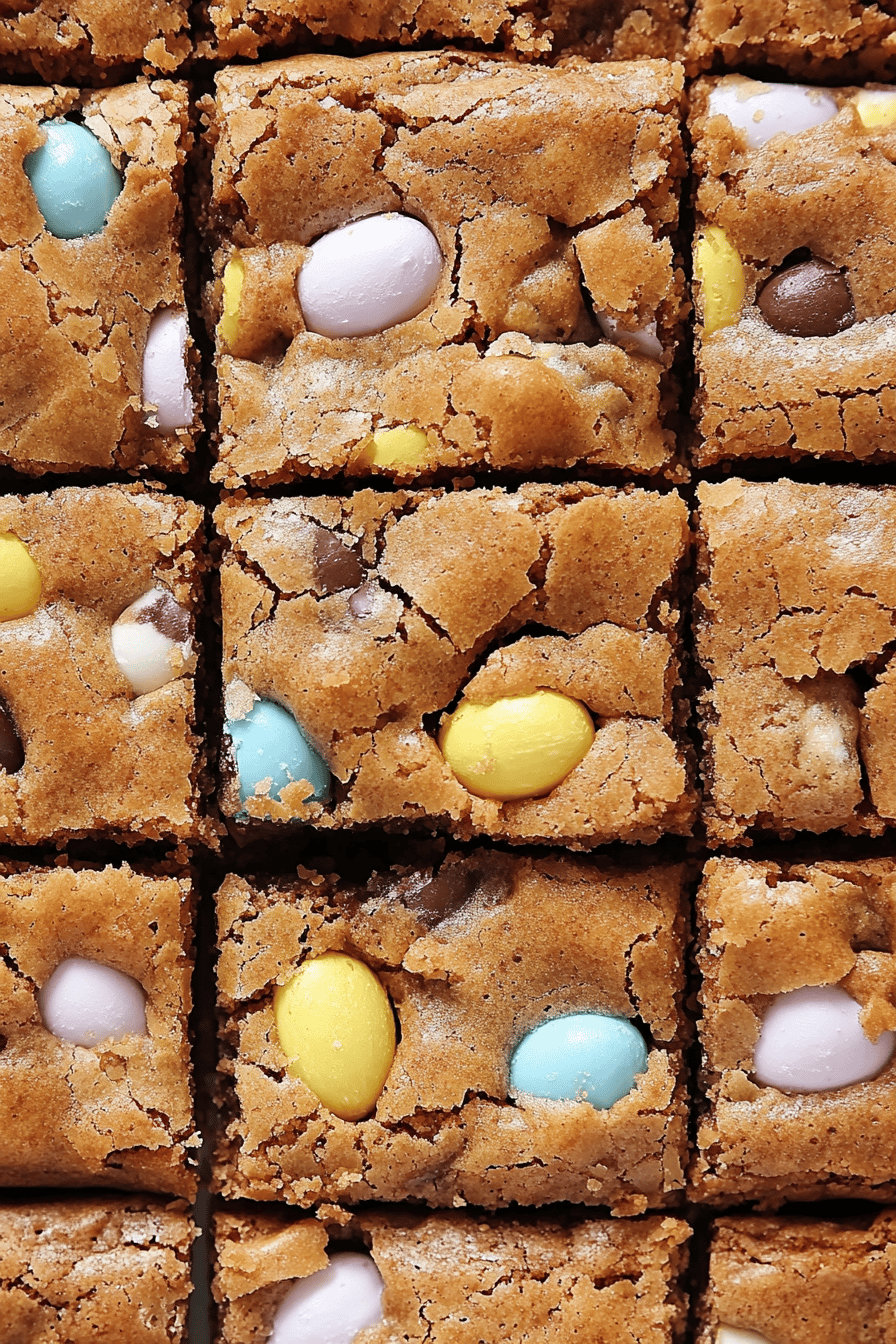 Easter Blondies ingredients organized and measured on kitchen counter