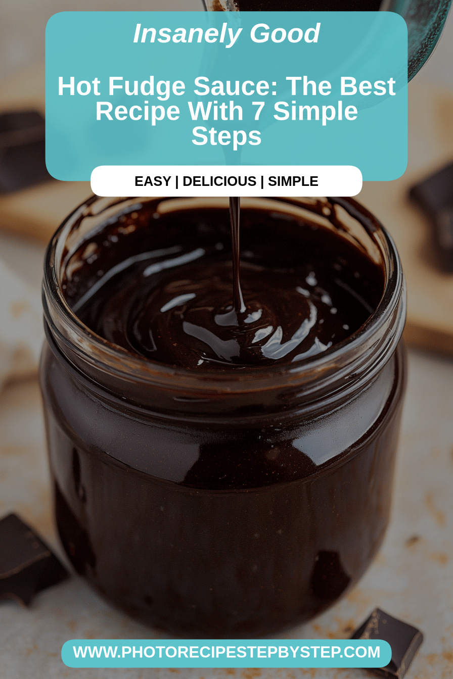 Hot fudge sauce final dish beautifully presented and ready to serve