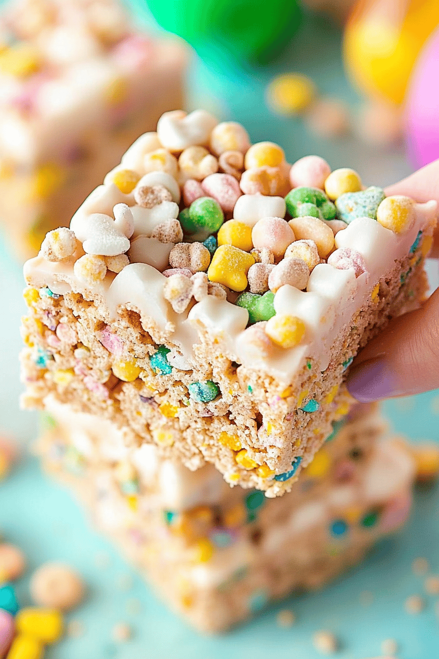 Lucky Charms Treats ingredients organized and measured on kitchen counter
