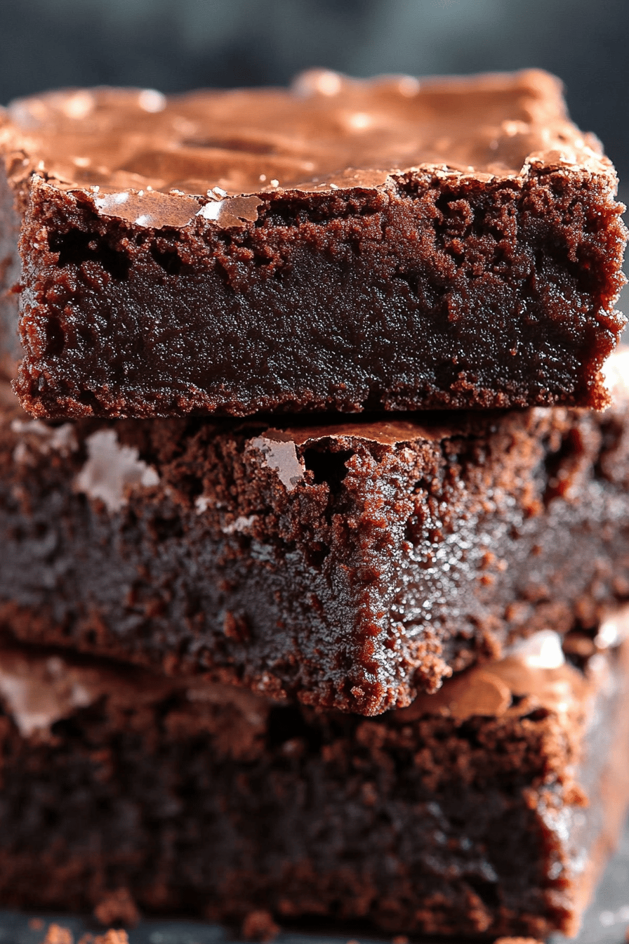 Nutella brownies slice on plate showing perfect texture and swirl pattern