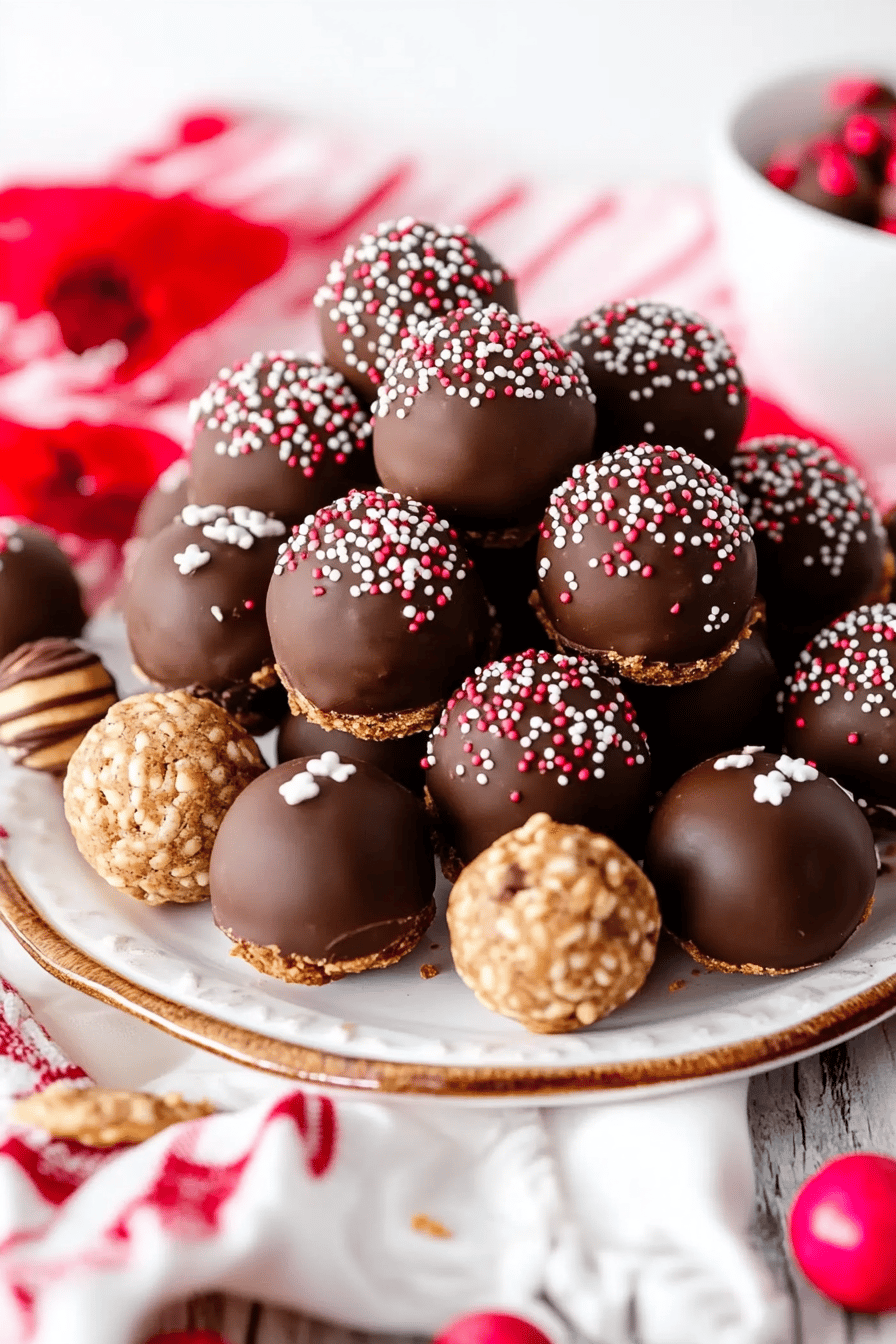 Nutter Butter Balls slice on plate showing perfect texture and swirl pattern
