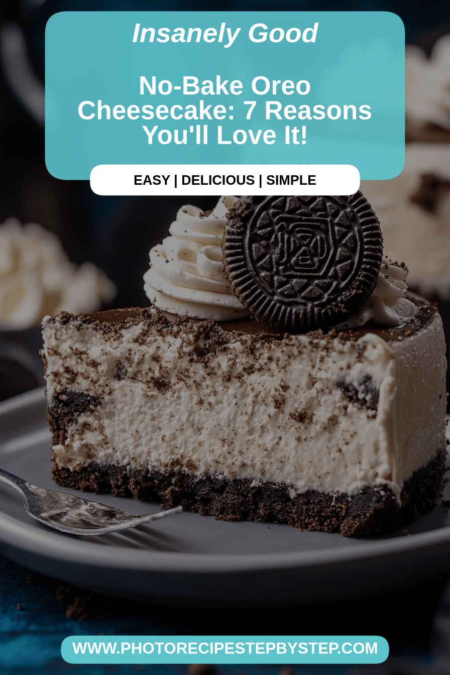 Oreo cheesecake final dish beautifully presented and ready to serve