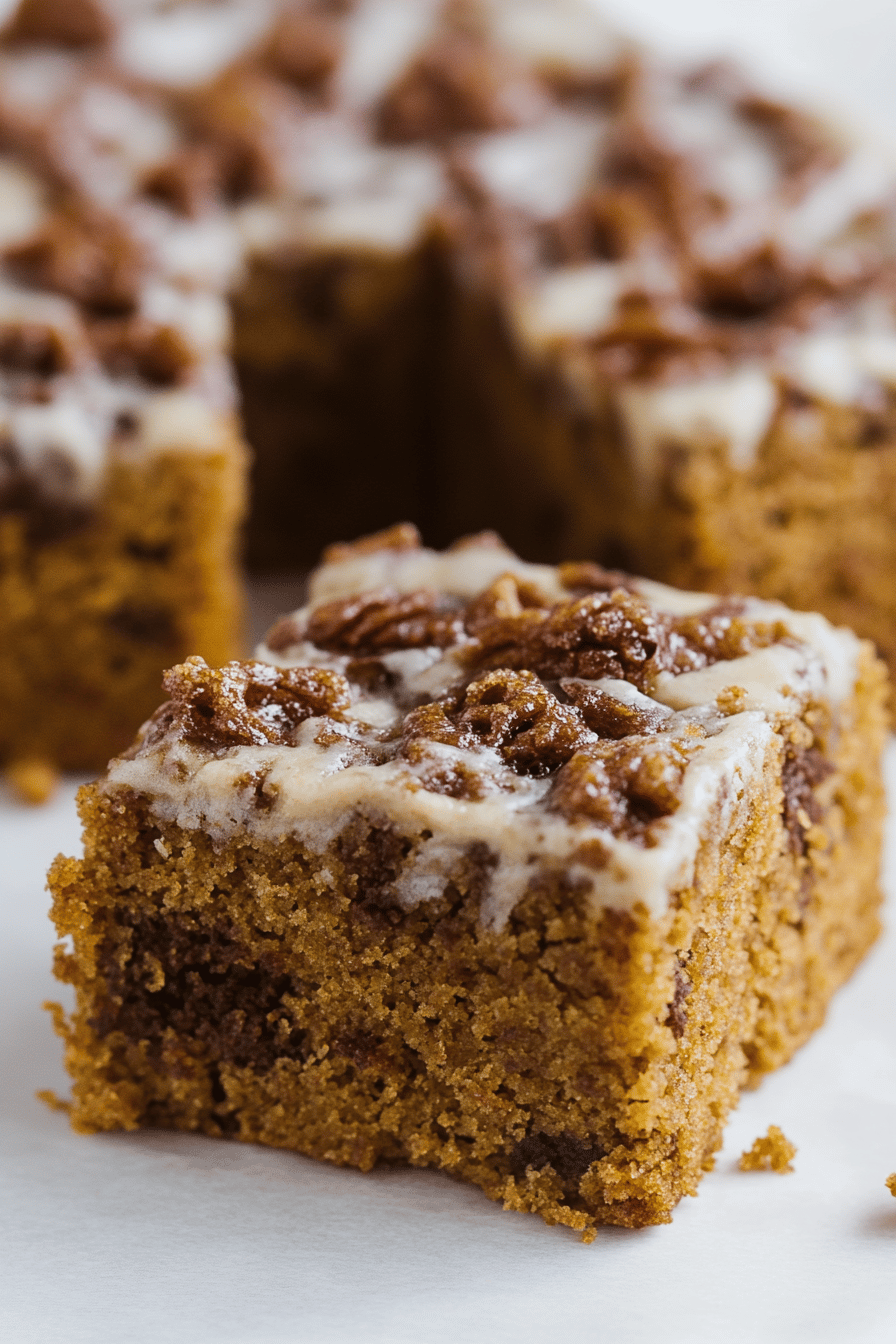 Pumpkin spice coffee cake ingredients organized and measured on kitchen counter