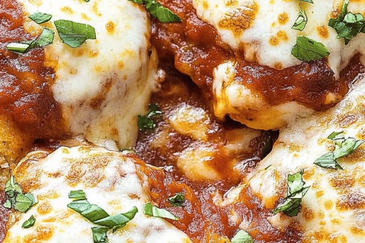 Stuffed chicken parmesan