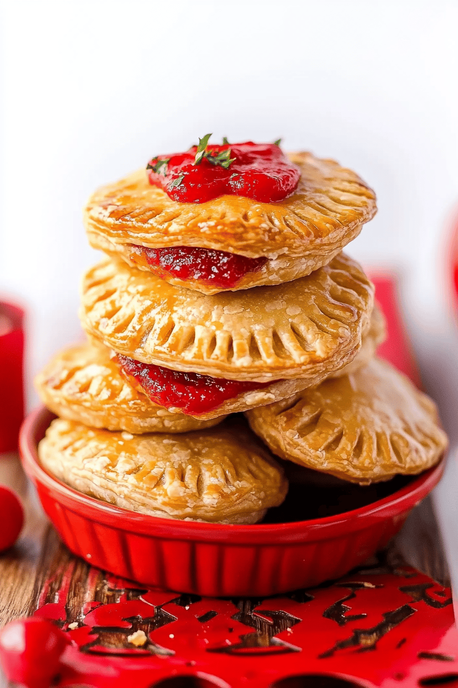 air fryer hand pies ingredients organized and measured on kitchen counter