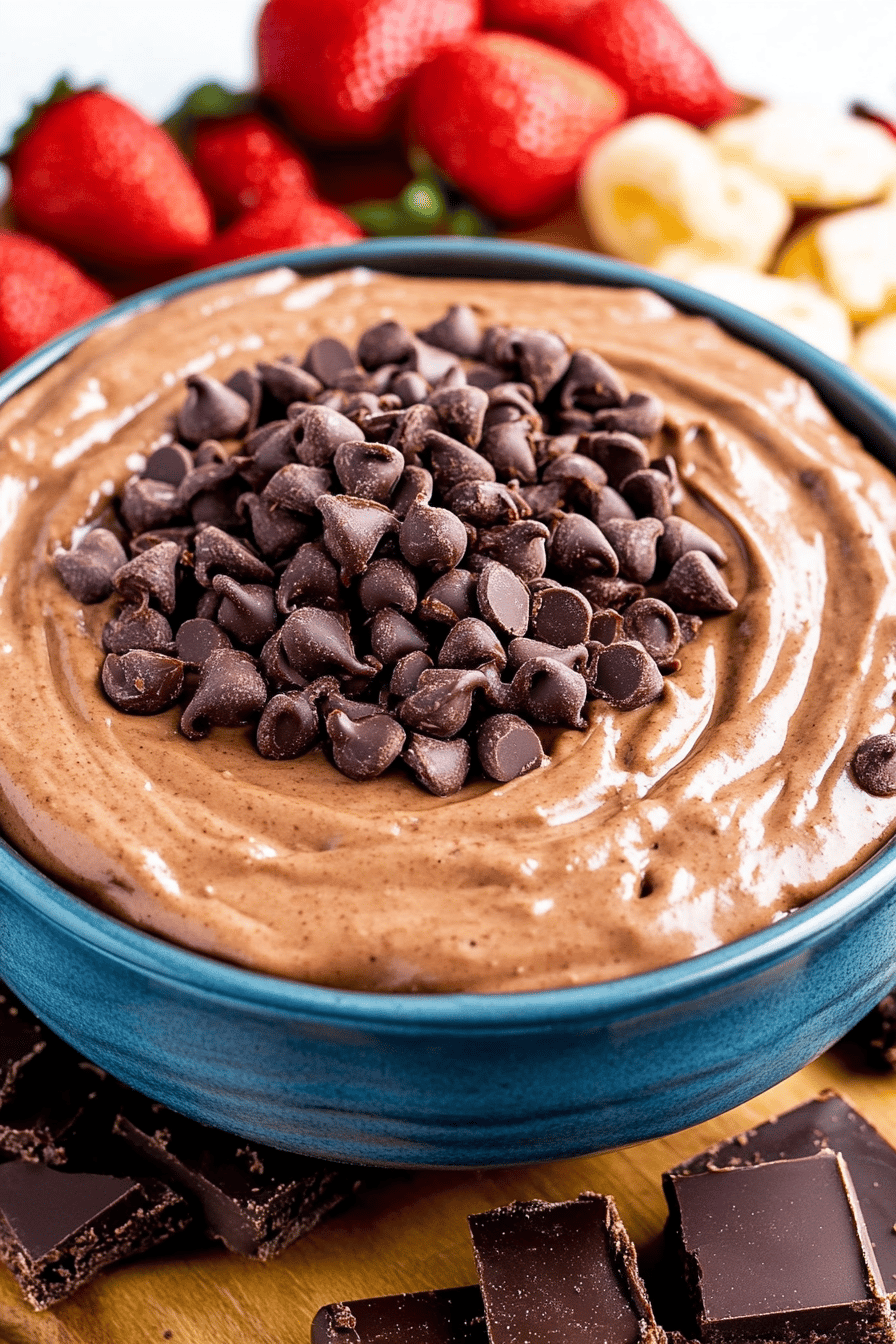 brownie batter dip slice on plate showing perfect texture and swirl pattern