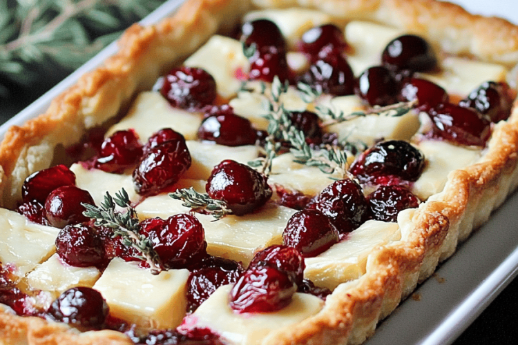 cranberry brie tart