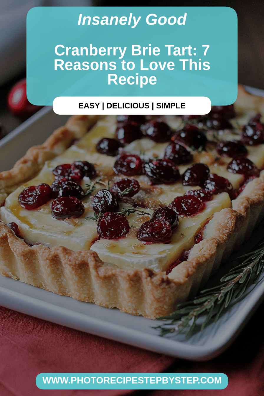 cranberry brie tart final dish beautifully presented and ready to serve
