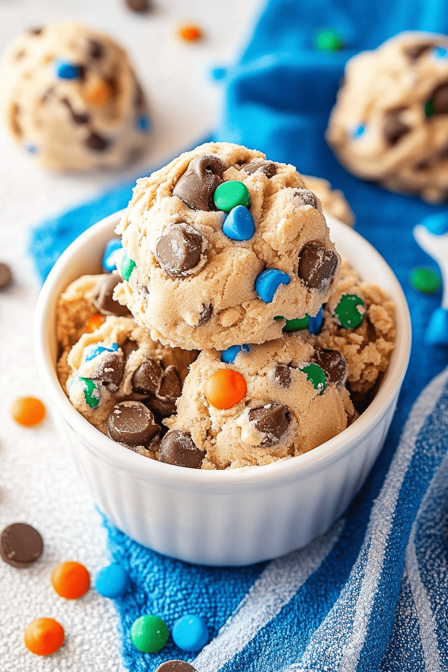 edible cookie dough ingredients organized and measured on kitchen counter